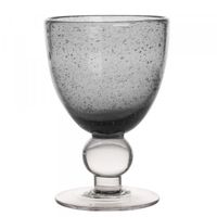 Verre à pied ARTISAN BULLE gris 28 cl - Visuel 1