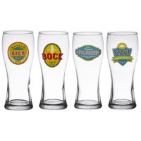 4 verres à bière vintage 50 cl - Visuel 0