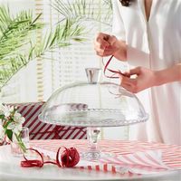 Plat à gâteau + cloche H 28 cm - Visuel 2