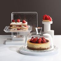Plat à pâtisserie + cloche H 15 cm - Visuel 3