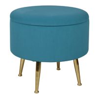 Pouf / Coffre Bibum bleu canard GM - Visuel 0