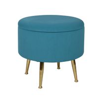 Pouf / Coffre Bibum bleu canard PM - Visuel 0