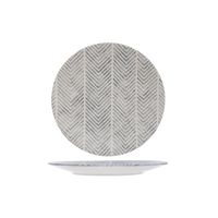 Assiette plate grès STONE TRIBU - Visuel 0