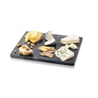 Plateau en marbre 30 x 20 cm noir - Visuel 1