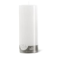 Bougie cylindrique H. 20 cm blanc - Visuel 0