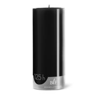 Bougie cylindrique H. 20 cm réglisse - Visuel 0