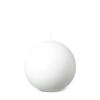 Bougie ronde D. 8 cm blanc - Visuel 0