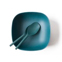 Saladier et Couverts à salade GUSTO bleu abysse - Visuel 0