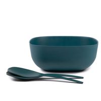 Saladier et Couverts à salade GUSTO bleu abysse - Visuel 1
