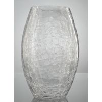 Vase craquelé H. 23 cm - Visuel 0
