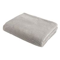 Plaid Damier gris 130 x 170cm - Visuel 0