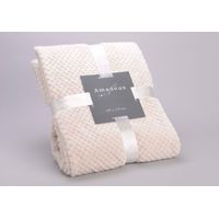 Plaid Damier crème 130 x 170cm - Visuel 2
