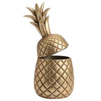 Boîte ananas gold 38 cm - Visuel 0