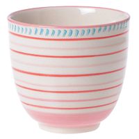 Gobelet Yucatan ligne rouge et rose - Visuel 0