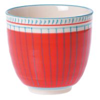 Gobelet Yucatan rouge et ligne bleue - Visuel 1