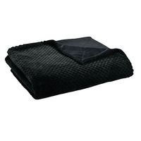 Plaid Damier noir 130 x 170cm - Visuel 0