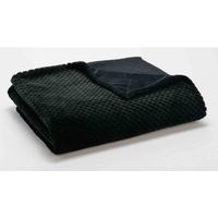 Plaid Damier noir 130 x 170cm - Visuel 1