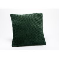 Coussin damier vert forêt - Visuel 0