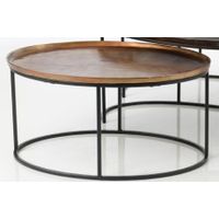 TABLE BASSE OVALE L. 70 x H. 32,5 CM - Visuel 0