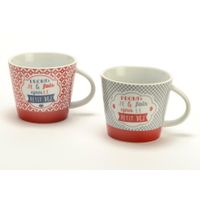 Coffret de 2 tasses déjeuné Lovely Breakfast 40cl - Visuel 0