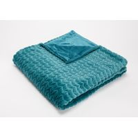 Plaid chevron jade 130 x 170 cm - Visuel 0
