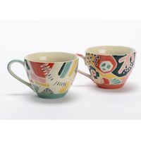 Tasse à thé Paloma fond couleur - Visuel 0