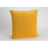 Coussin Damier moutarde - Visuel 1