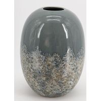 VASE lumière givrée gris H. 26 cm - Visuel 0