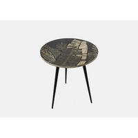Table basse gravée diam. 50 cm - Visuel 0