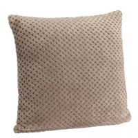 Coussin Damier taupe - Visuel 1