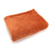 Plaid Damier terracotta 130 x 170cm - Visuel 0