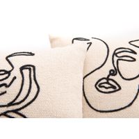 Coussin visage - Profil 40 x 40 cm - Visuel 1