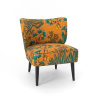 Fauteuil cocktail Victoria ocre - Visuel 0