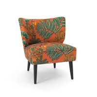 Fauteuil cocktail Victoria brique - Visuel 0