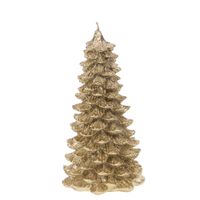 Bougie sapin doré GM - Visuel 0
