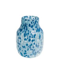 Vase Izak bleu ciek H22cm - Visuel 0