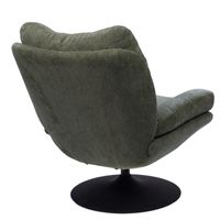 Fauteuil Magnum vert pied noir - Visuel 1