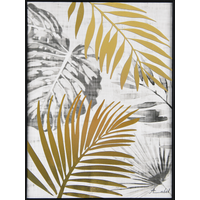 Impression Feuilles Or encadrée 2 - Visuel 0