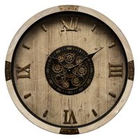 Horloge à engrenages avec verre - Visuel 0