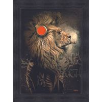 Image encadrée lion punk - Visuel 0
