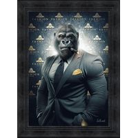 Toile Binet gorille Fashion King 50 x 70 cm - Visuel 0