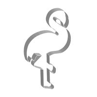 Moule découpoir flamant rose XXL - Visuel 1