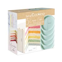 Set de 5 moules silicone Layer Cake - Visuel 0