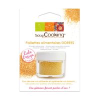 Paillettes alimentaires dorées 5 gr - Visuel 1