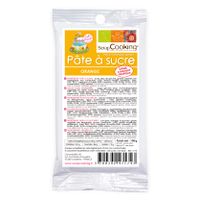 Pâte à sucre orange 100g - Visuel 0
