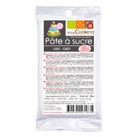 Pâte à sucre grise 100g - Visuel 0