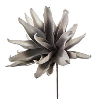 Fleur artificielle blanc/gris - Visuel 0
