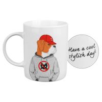 Mug Happy animals chien street - Visuel 0