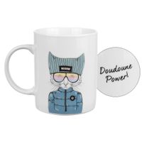 Mug Happy animals chat doudoune - Visuel 0
