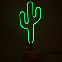 Lampe néon Cactus vert - Visuel 1